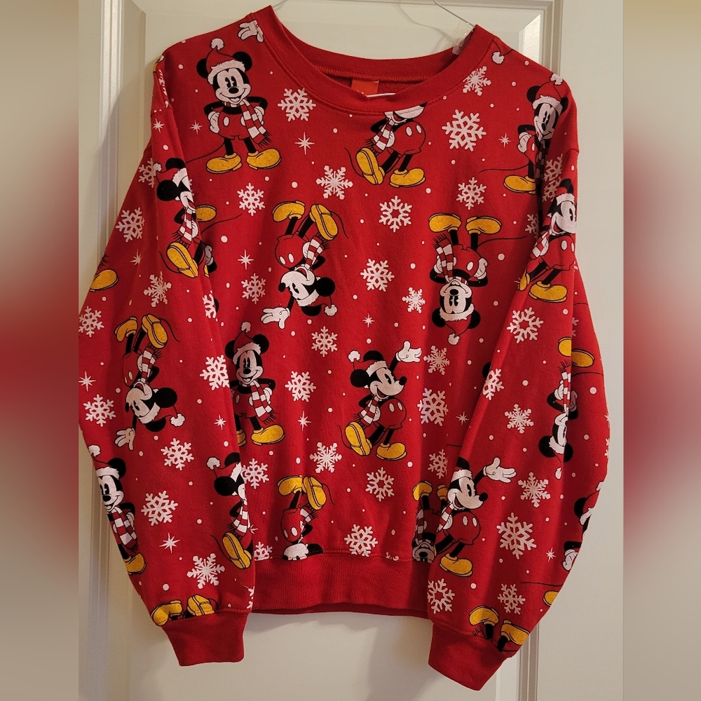 Disney Red Crew Neck Shirt